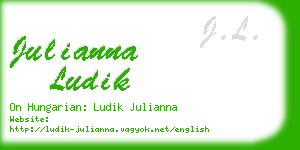 julianna ludik business card